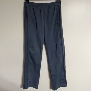 Men’s Adidas Track Pants Straight Leg Drawstring Waist Size Medium Gray